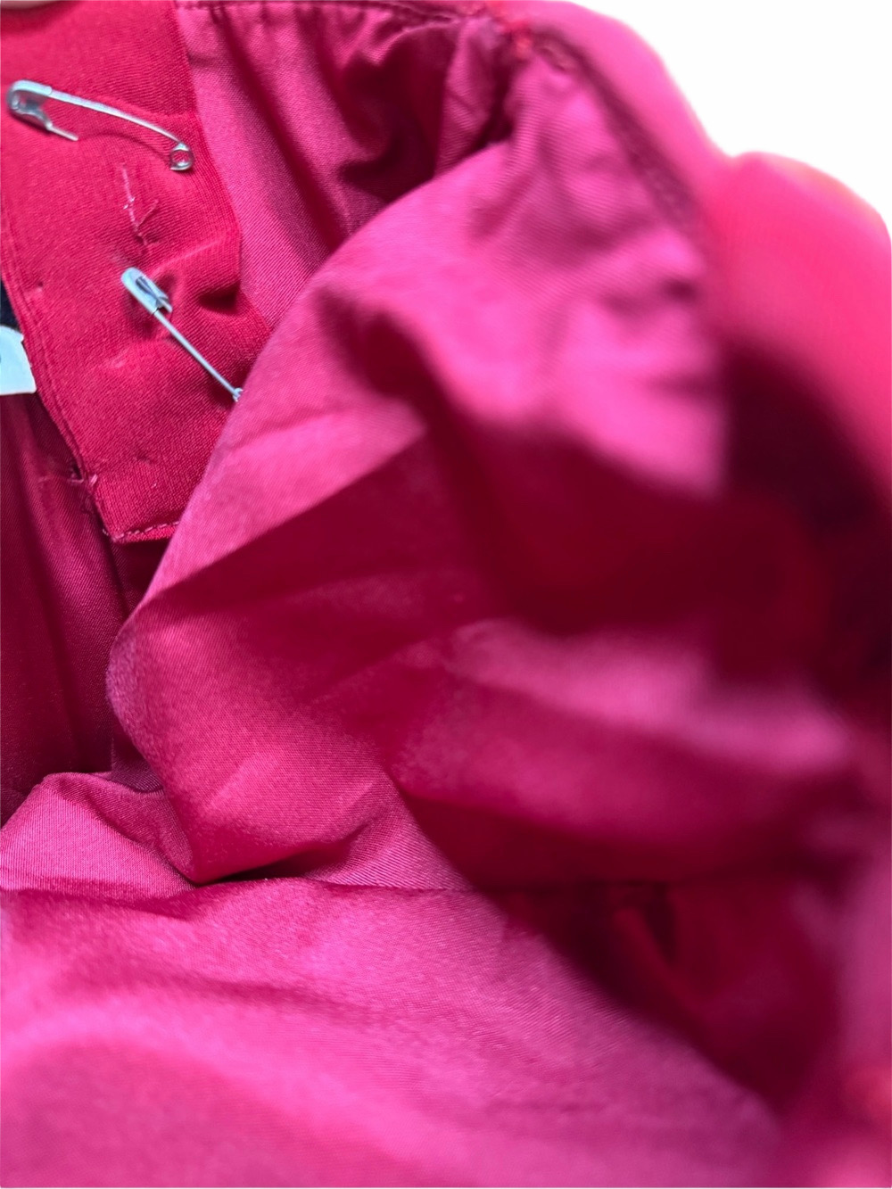 Mac Duggal Red Dress With Cropped Jacket Size 6 W/ Detailed Embroidered Roses - Picture 16 of 16